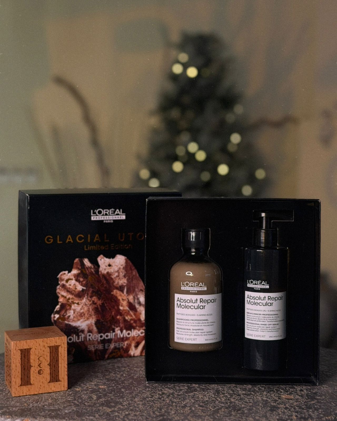 Box Loreal Absolut Repair Molecular (shampoo +serum)