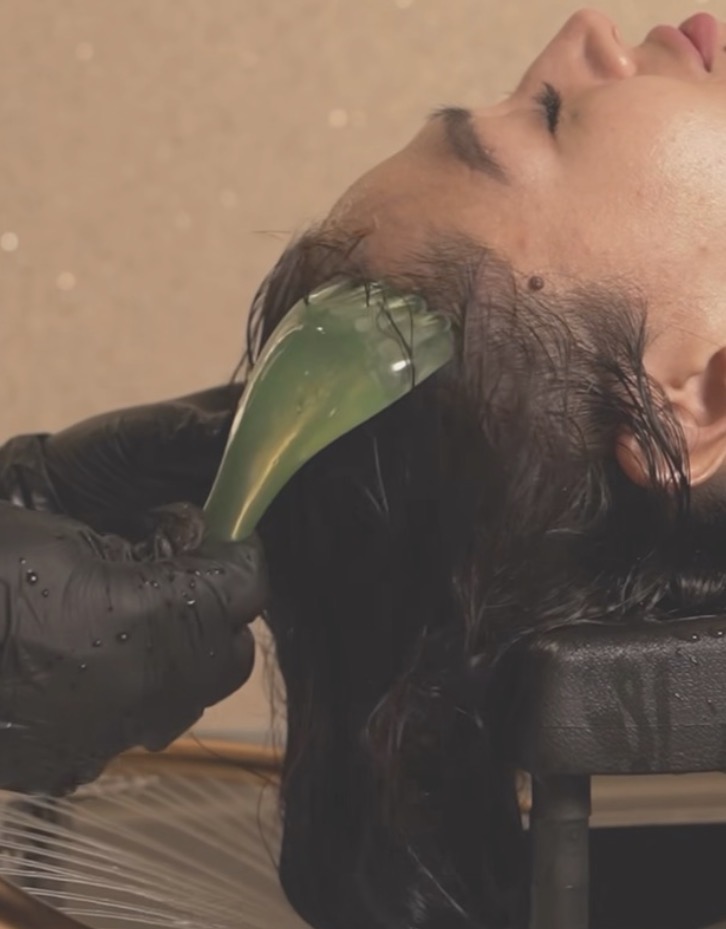 سبا الرأس والشعر الياباني السقنتشر 