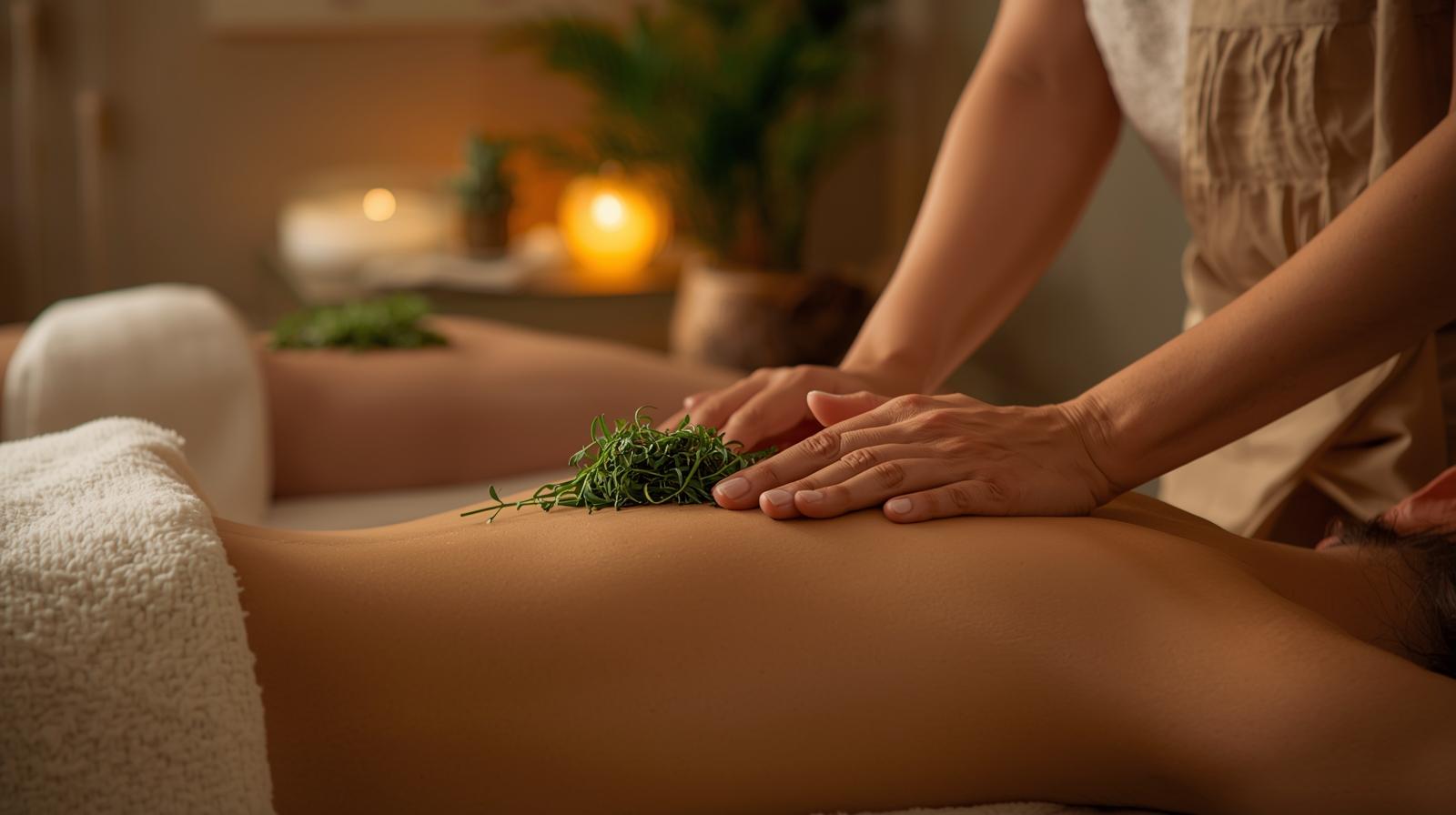 مساج تايلندي بالأعشاب العلاجية