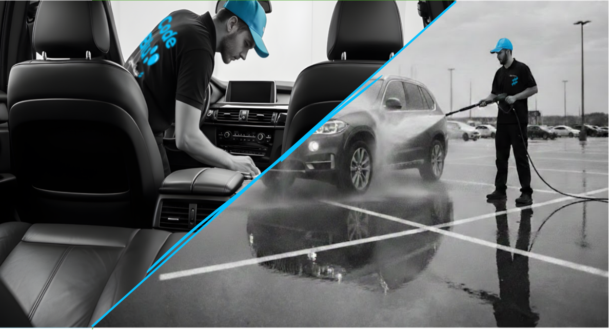 سيارة وسط كامل (خارجي وداخلي)