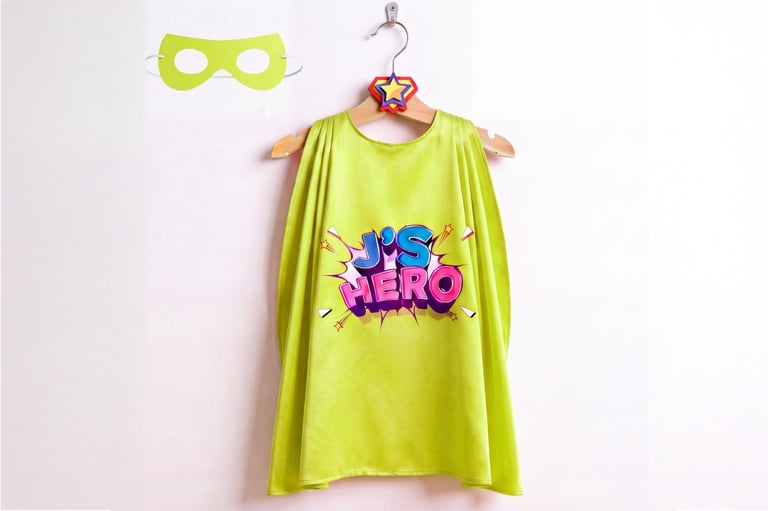 J's Hero Cape with Eye Mask - Green