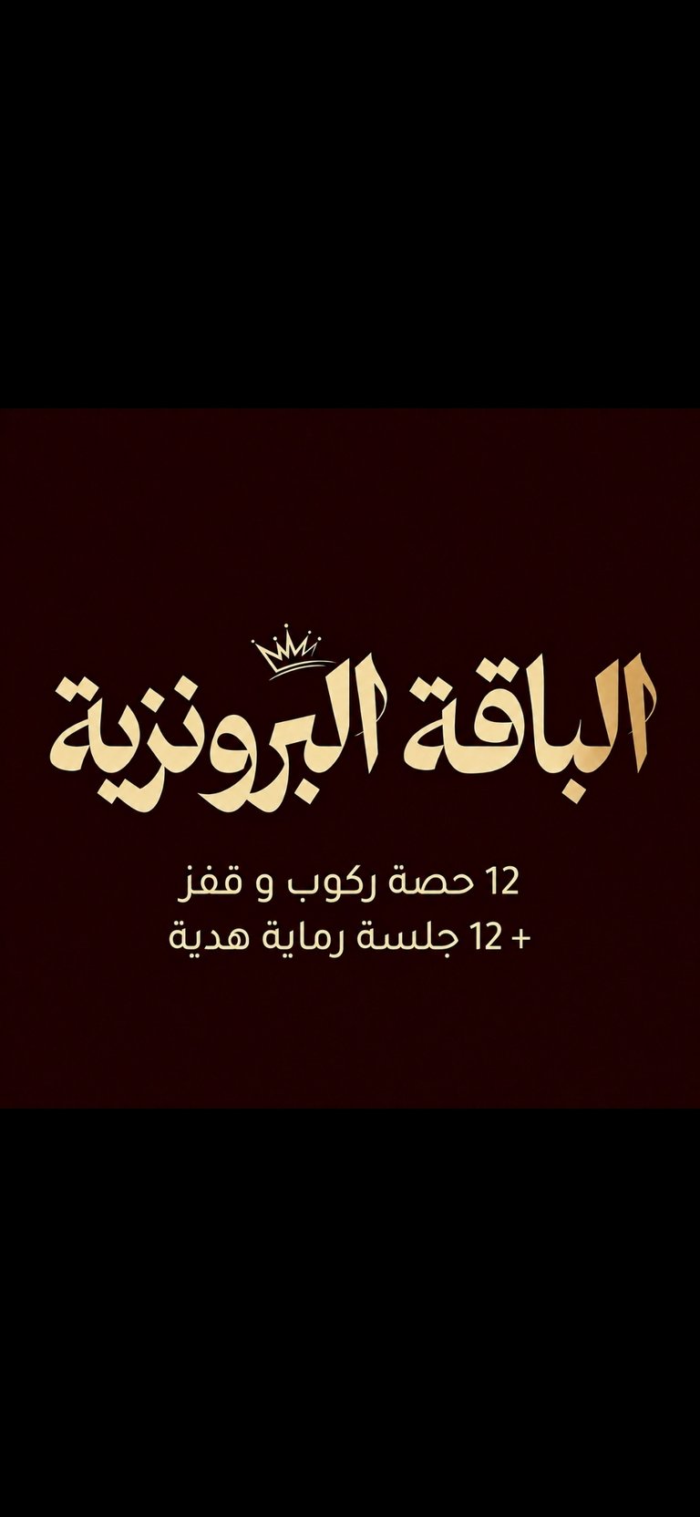 الباقة البرونزية + هدية 12 جلسة رمايه