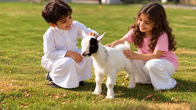 تجربة اللعب مع الماعز + ركوب الخيل 