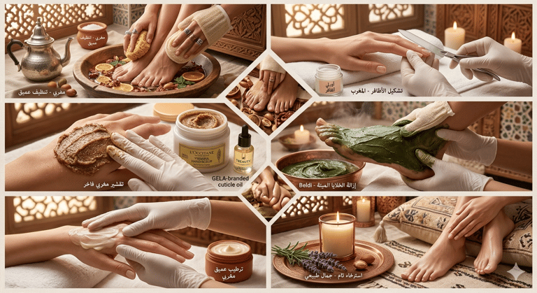 بكج منكير وبدكير مغربي فاخر + مساج ايدي واقدام