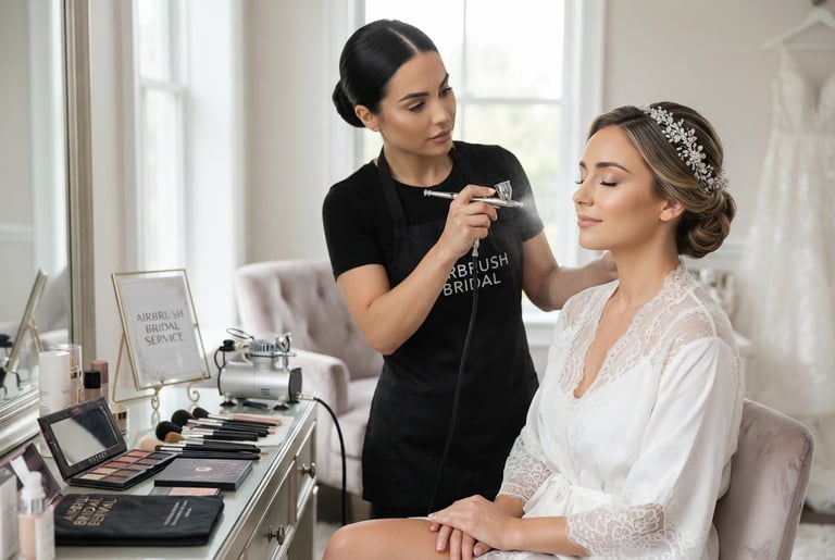 Airbrush makeup-bridal