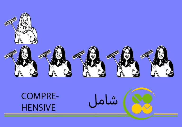 (طاقم ٦) ٧ ساعة تنظيف شامل