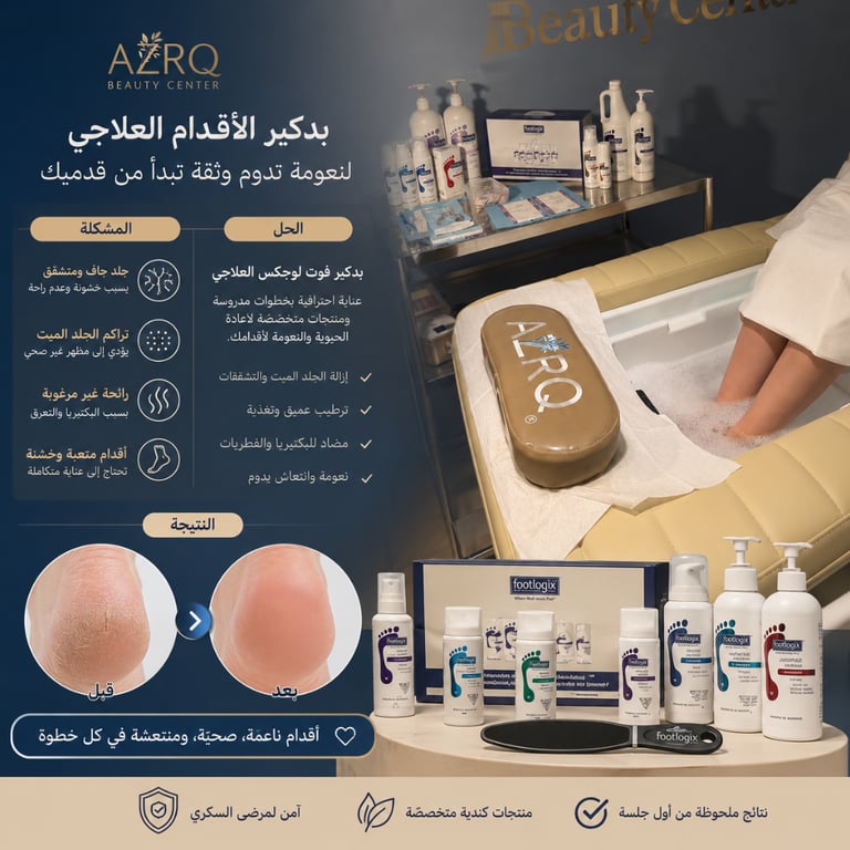 بديكير الاقدام العلاجي (بدون لون)
