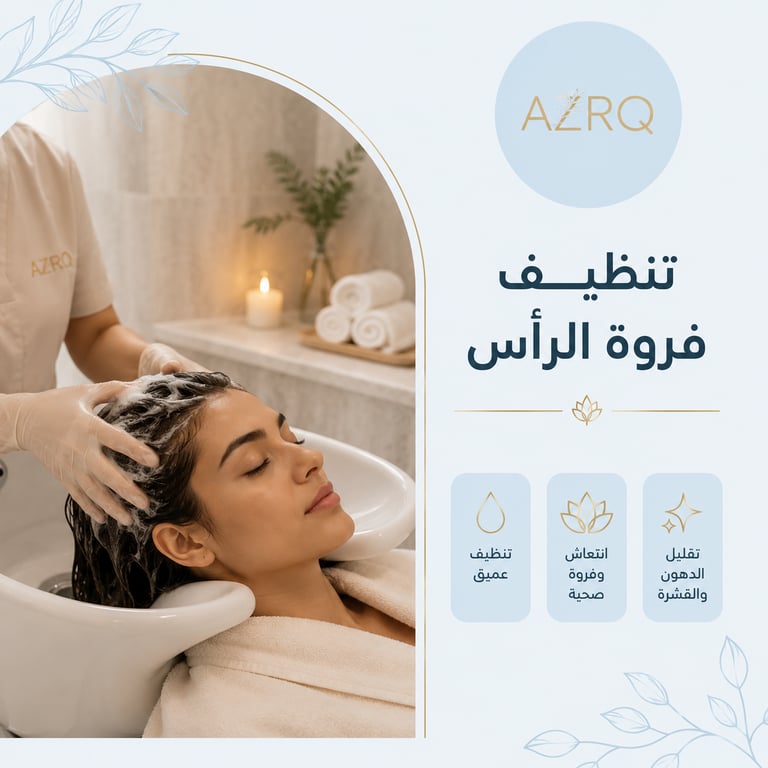 تنظيف فروة الرأس