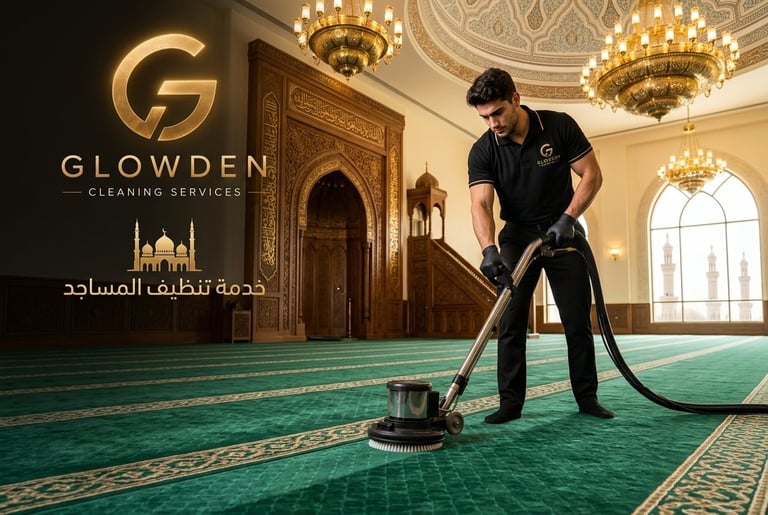 تنظيف وتعقيم المساجد