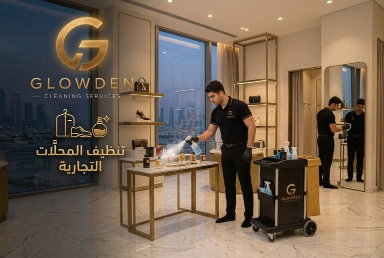 تنظيف المحلات التجارية