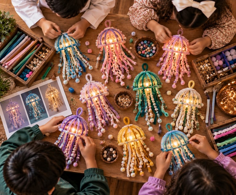 تصميم قناديل مضيئة