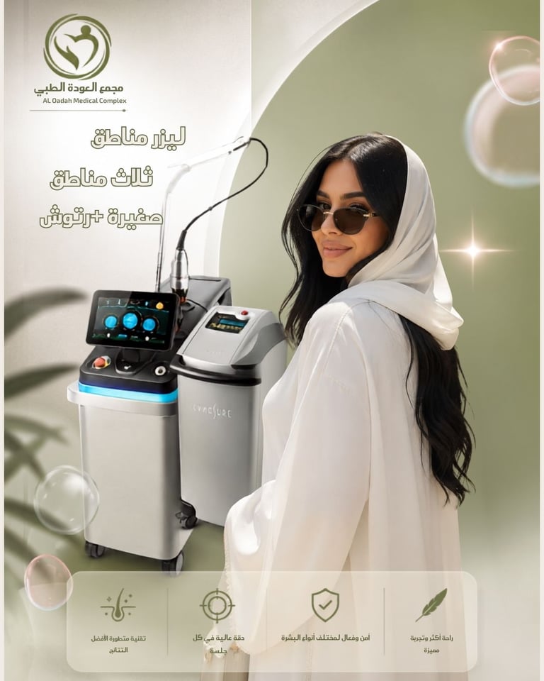 ثلاث مناطق صغيرة (بكيني + وجه + ابطين )  + رتوش