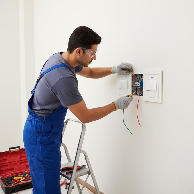 AC / Water Heater Switch Installation