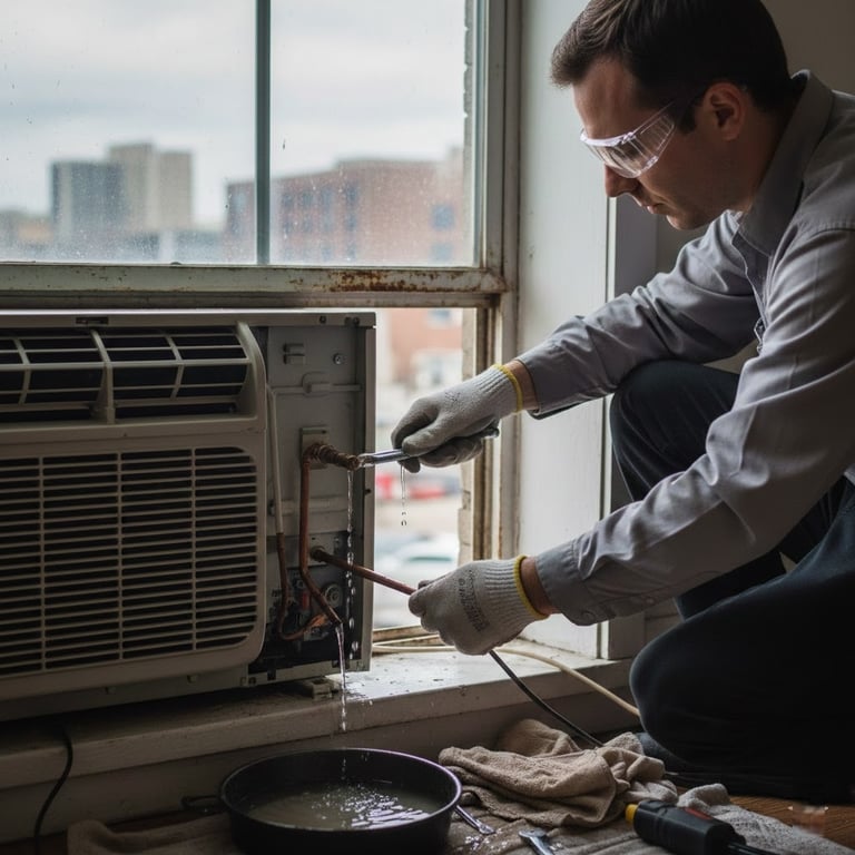 window AC Leak Repair