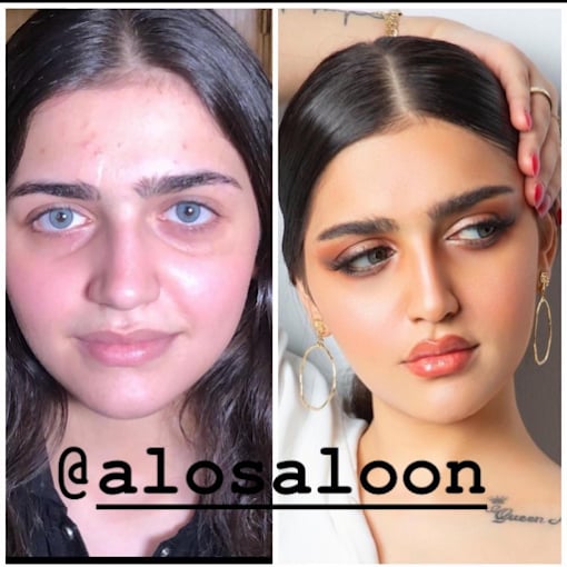 مكياج عادي كامل بدون رموش