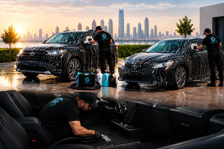 Mid-sized car – full detail (exterior and interior)