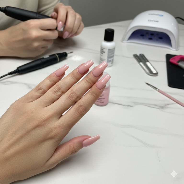 تركيب أظافر (Nail extensions)