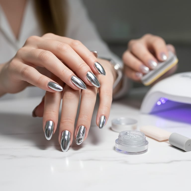 كروم للأظافر (Chrome for nails)