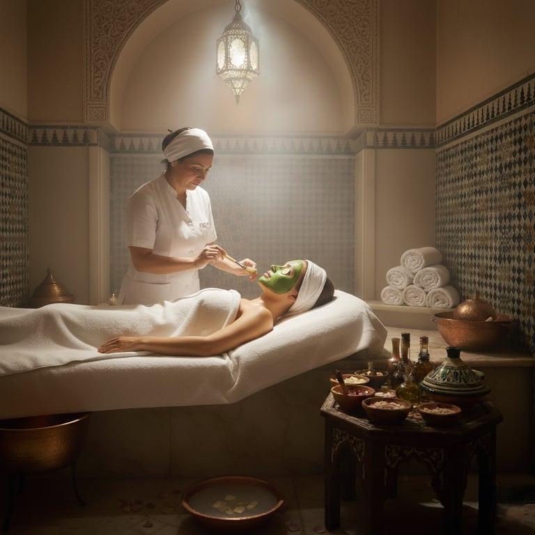Deep cleansing facial with a mask