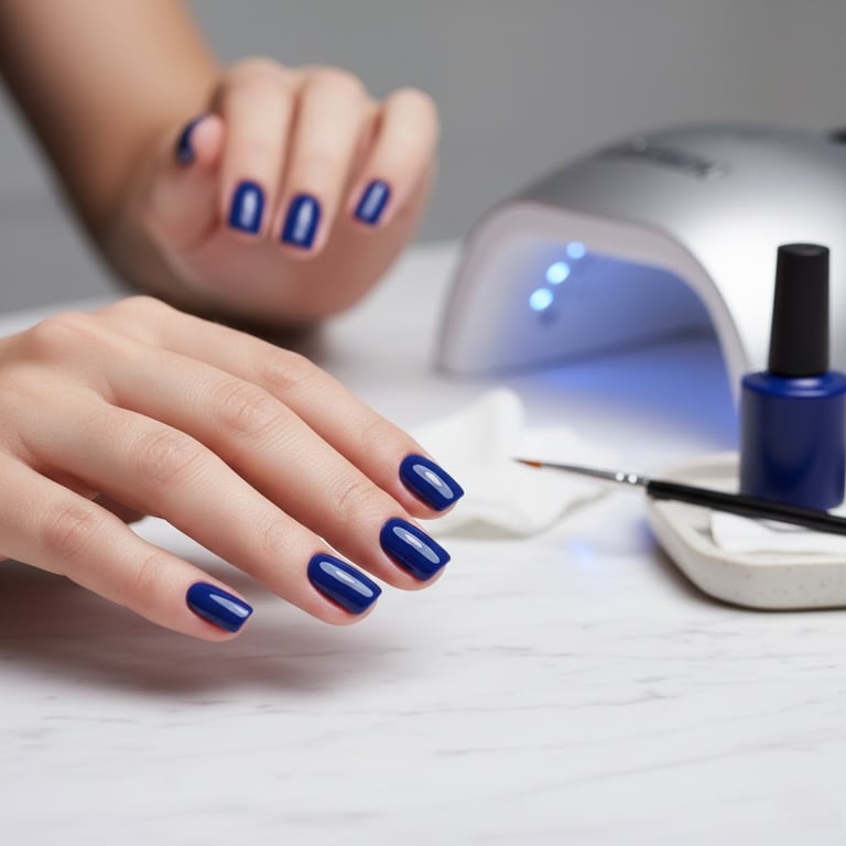 لون مناكير جل (Gel nail polish color)