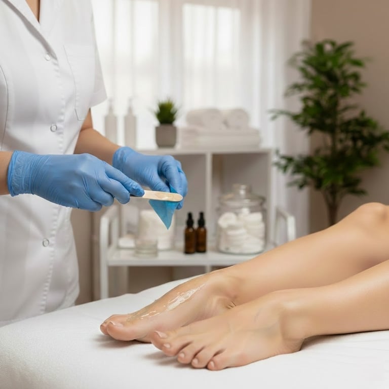 Foot hair removal