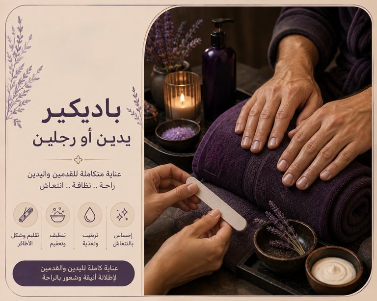 باديكير - يد أو رجل فقط