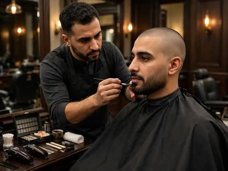 باقة الأنِــيــق 2 (موس شعر+ذقن+صبغة ذقن+شمع كامل)