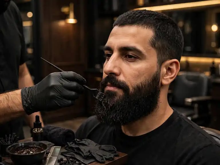 Beard coloring