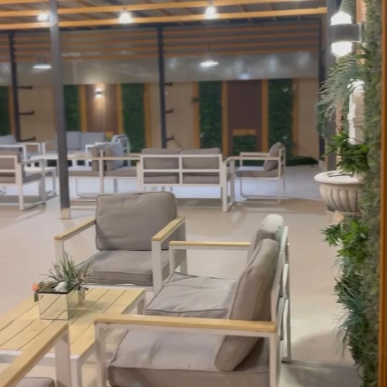 Noreen Garden with various seating in an open atmosphere accommodates 50 people (fully booked)