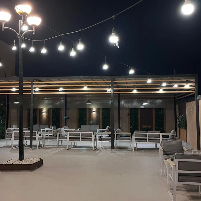 Noreen Garden with various seating in an open atmosphere accommodates 50 people (fully booked)