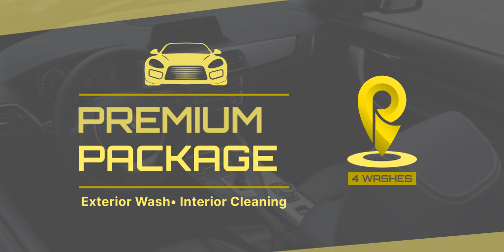 باقة بريميوم 4 غسلات داخلية وخارجية صالحه لمدة شهرين