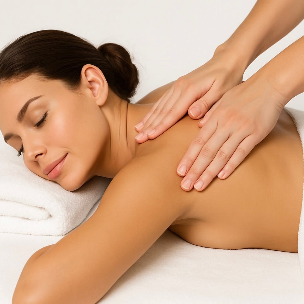 عرض مساج استرخائي 45د + مساج الرفلكسولوجي 30د