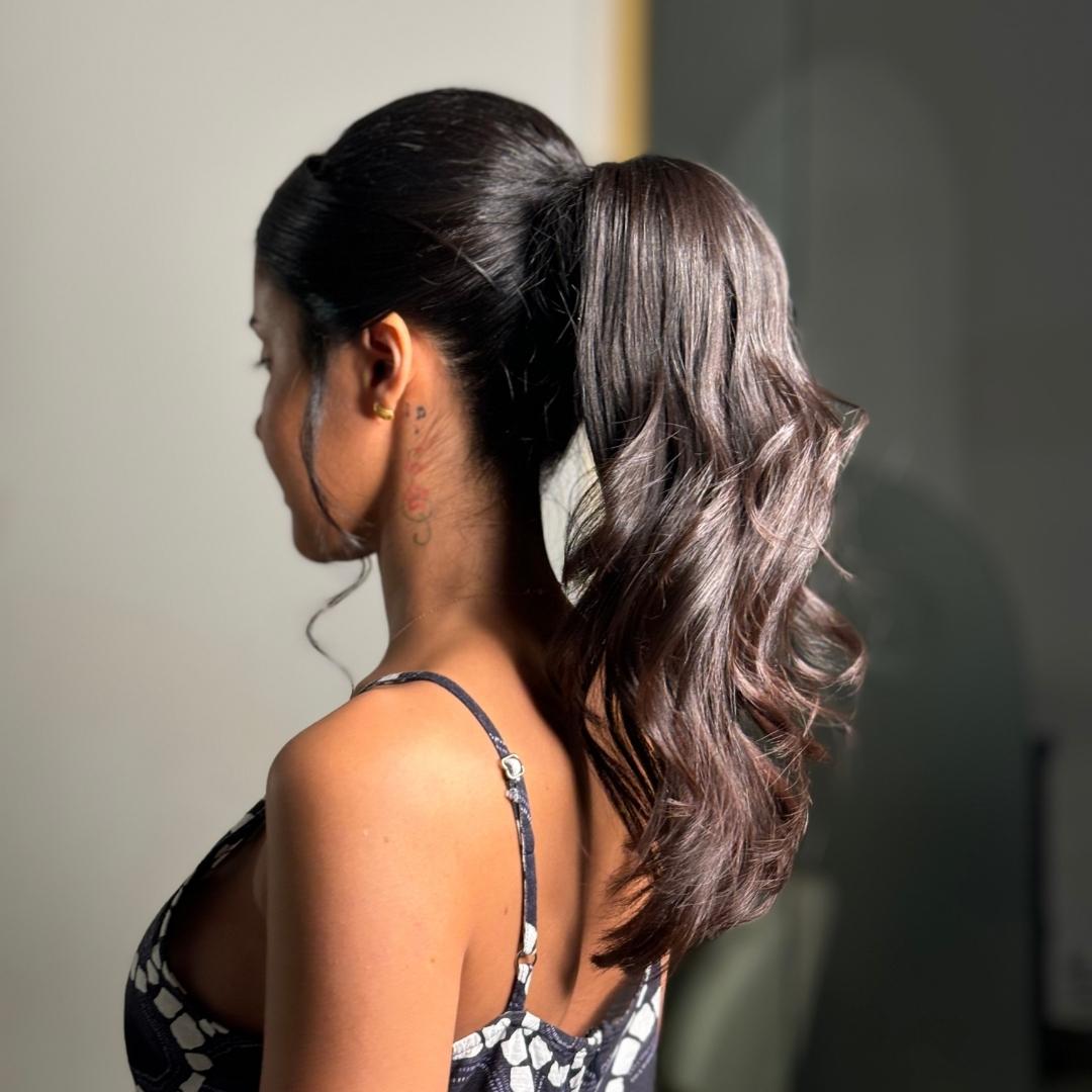 تسريحة شعر ستايل مفتوح او مرفوع ( طويل )