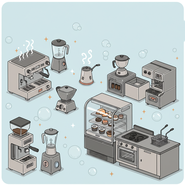 معدات المطاعم والمقاهي (Coffee shop and restaurants equipment )