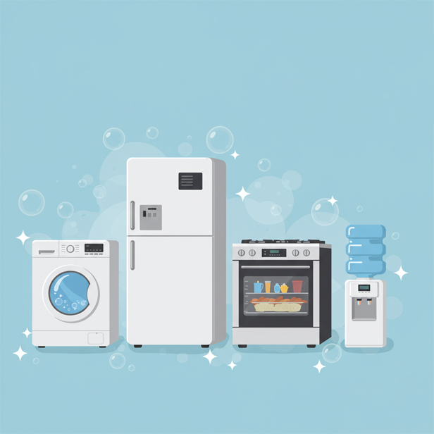 الاجهزة المنزلية (غسالات ؛ ثلاجات ؛ افران وبوتجازات ؛برادات مياه)