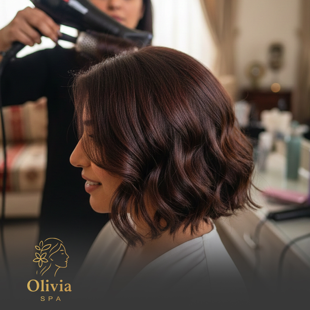 استشوار شعر ويفي فوق الكتف