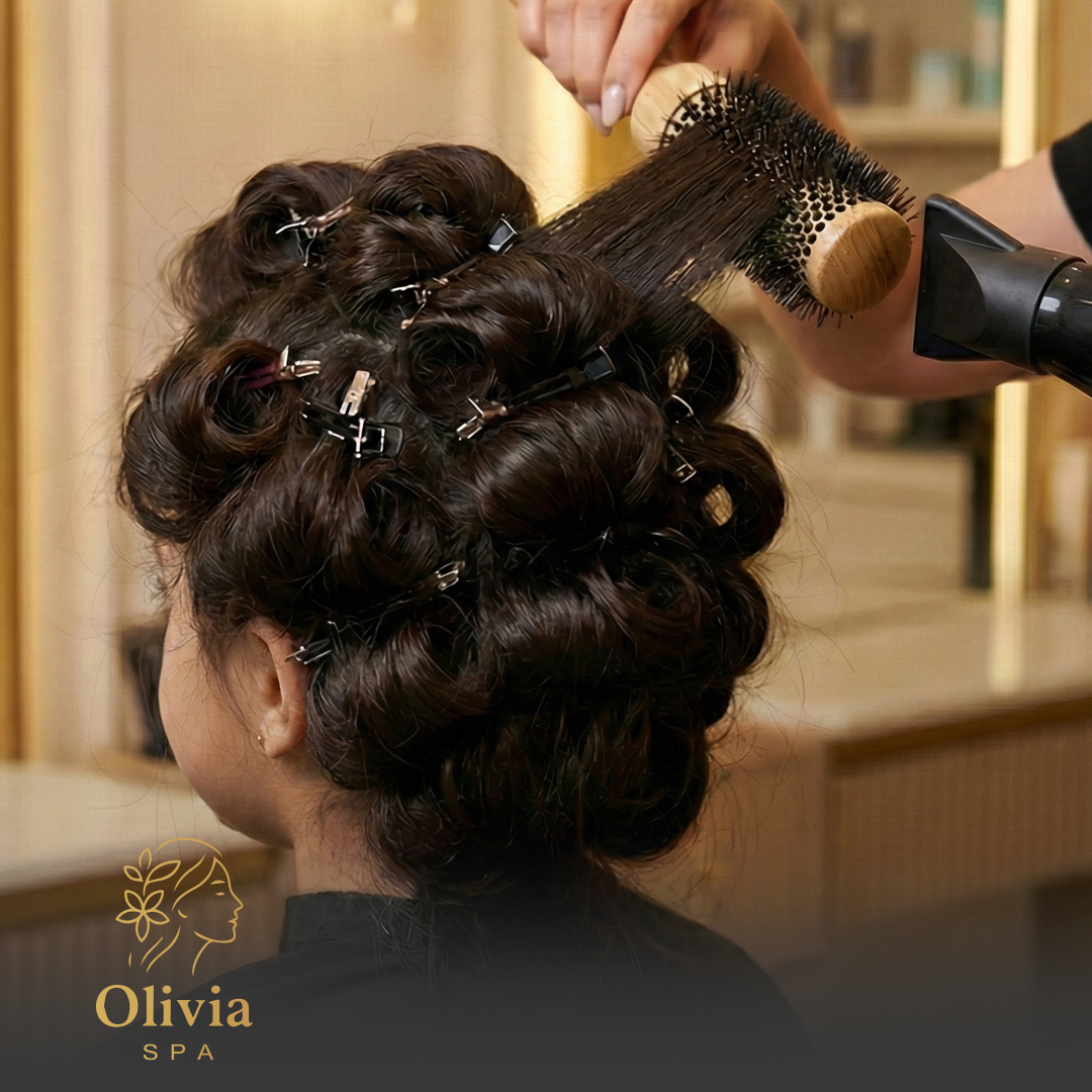 استشوار شعر مع لف بنس أطفال