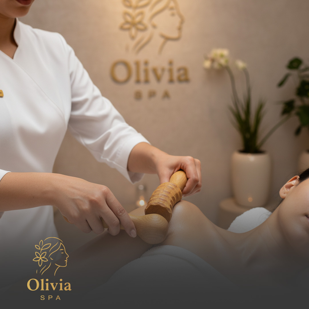 مساج لمفاوي بالاخشاب