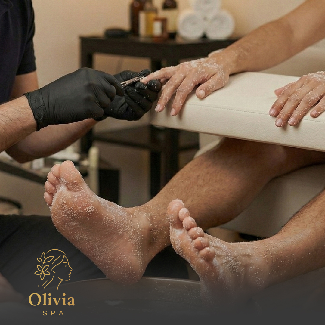 بديكير منكير سبا للرجال