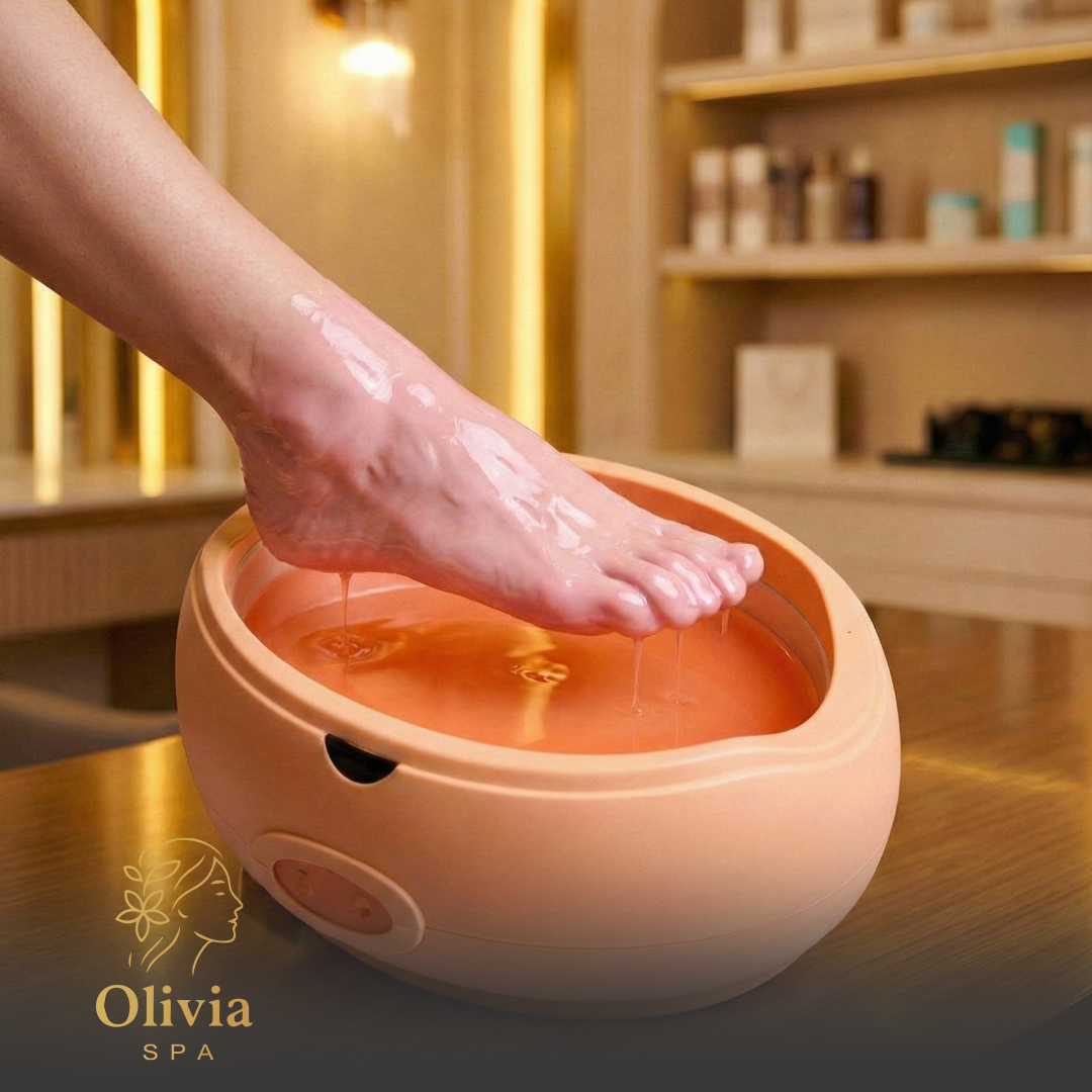 شمع البرافين للقدمين 