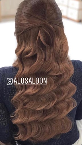 تسريحه نصف الظهر تشمل الويفي وريترو